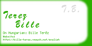 terez bille business card